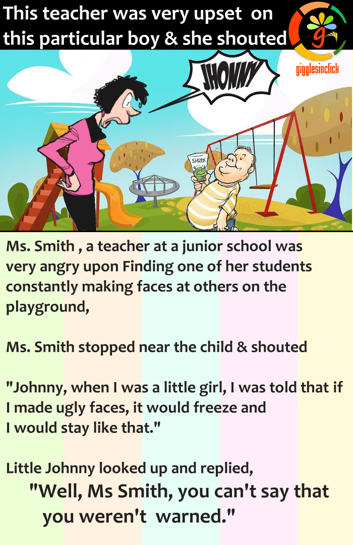 school teacher, little jhonny, jokes, funny images, giggles, gigglesinclick