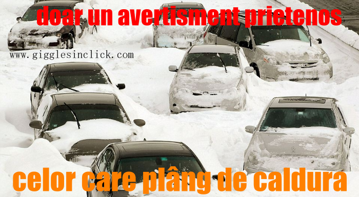 un avertisment, prietenos,plang de caldura