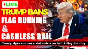 LIVE NOW: Trump cracks down on Cashless Bail & Flag Burning in explosive order