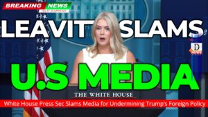 White House Press Sec Slams Media. Accuses US Media of ‘Sabotaging’ Trump’s Peace Talks